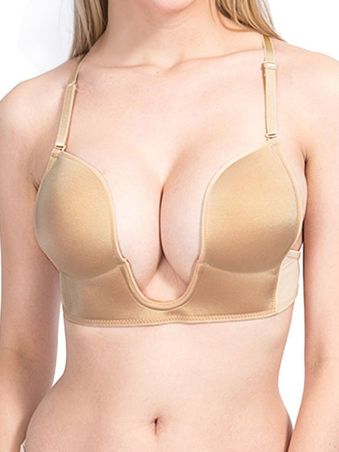 Women's Sexy/Simple Chinlon Cross Back Strap Push Up Bra