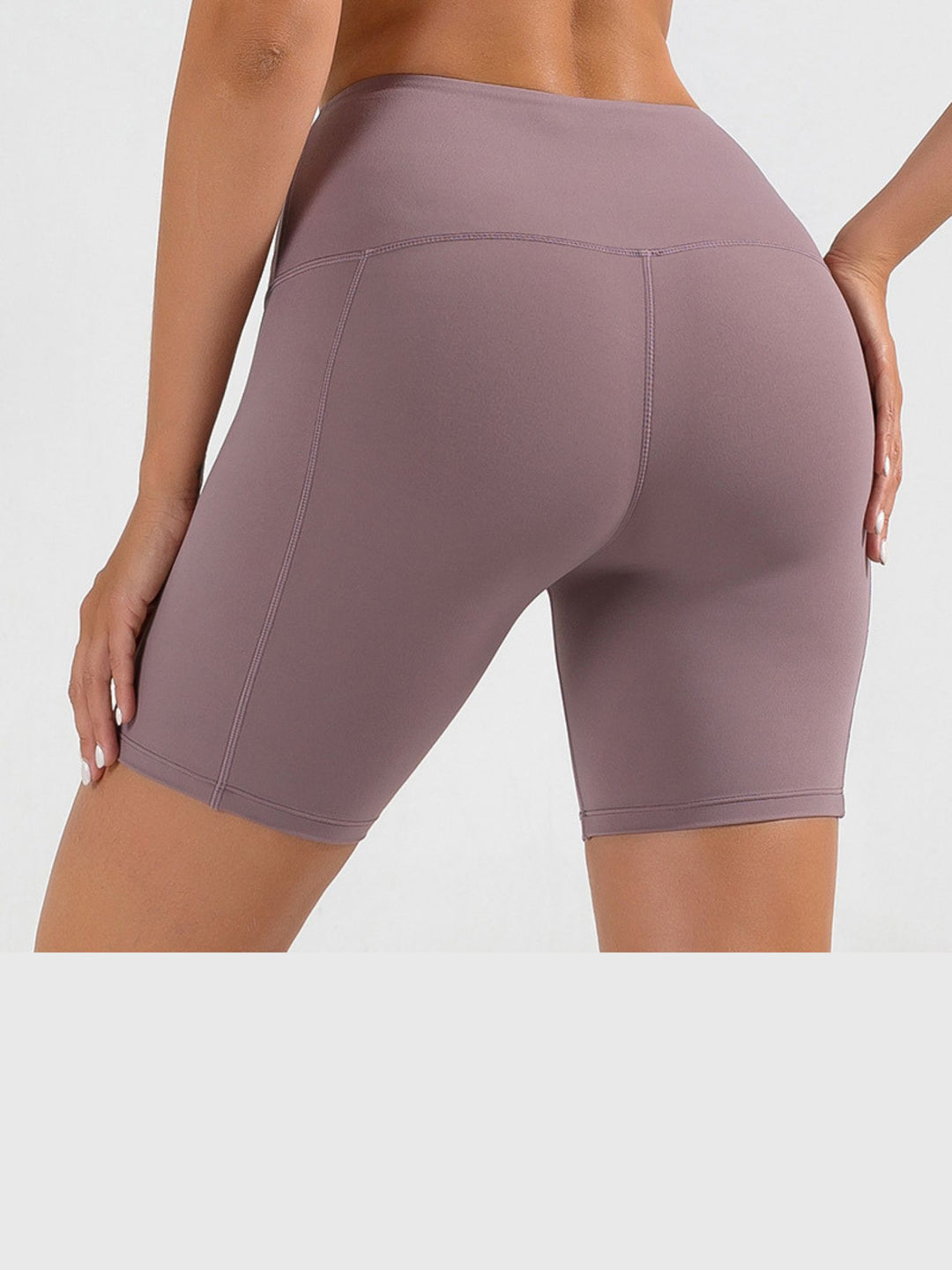 Women's Solid Color Sports Simple Shapewear Pants with Pockets