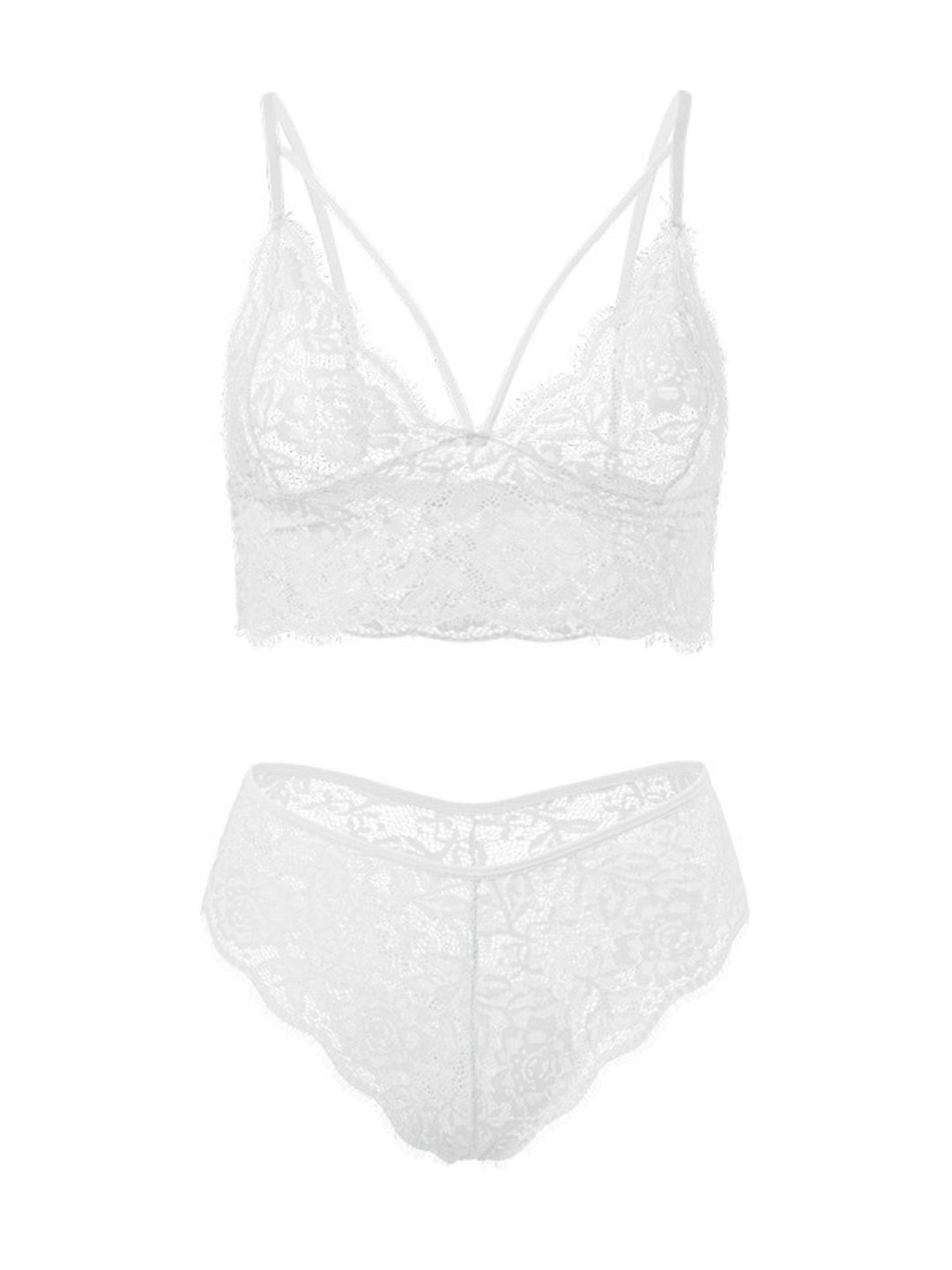 Women's Cute Sexy Lace Polyester Cami Lingerie Set