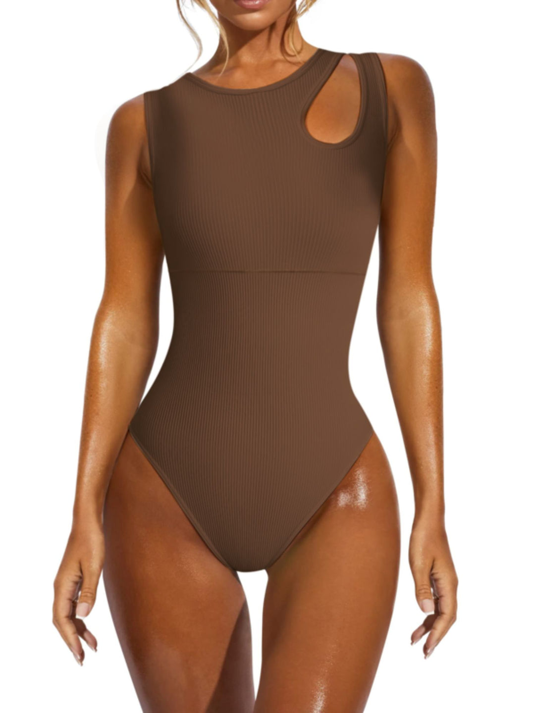 Sexy Asymmetrical Wide Strap Spandex Waist Nipper Shapewear