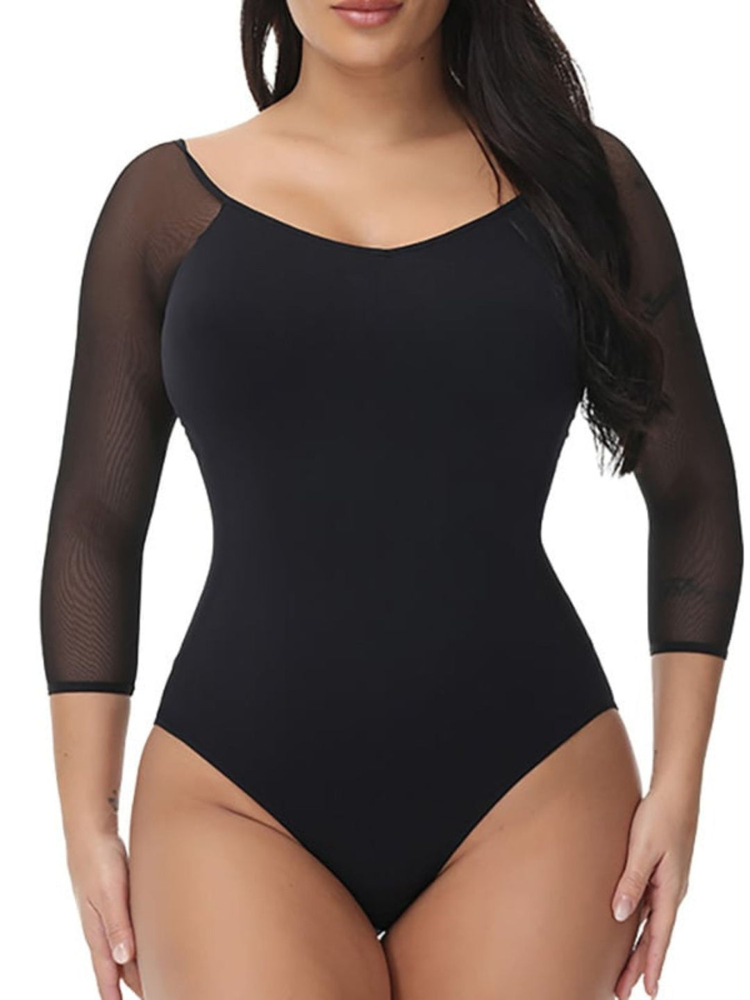 Women's Daily Sexy Round Neck Long Sleeve Corsets Shapewear