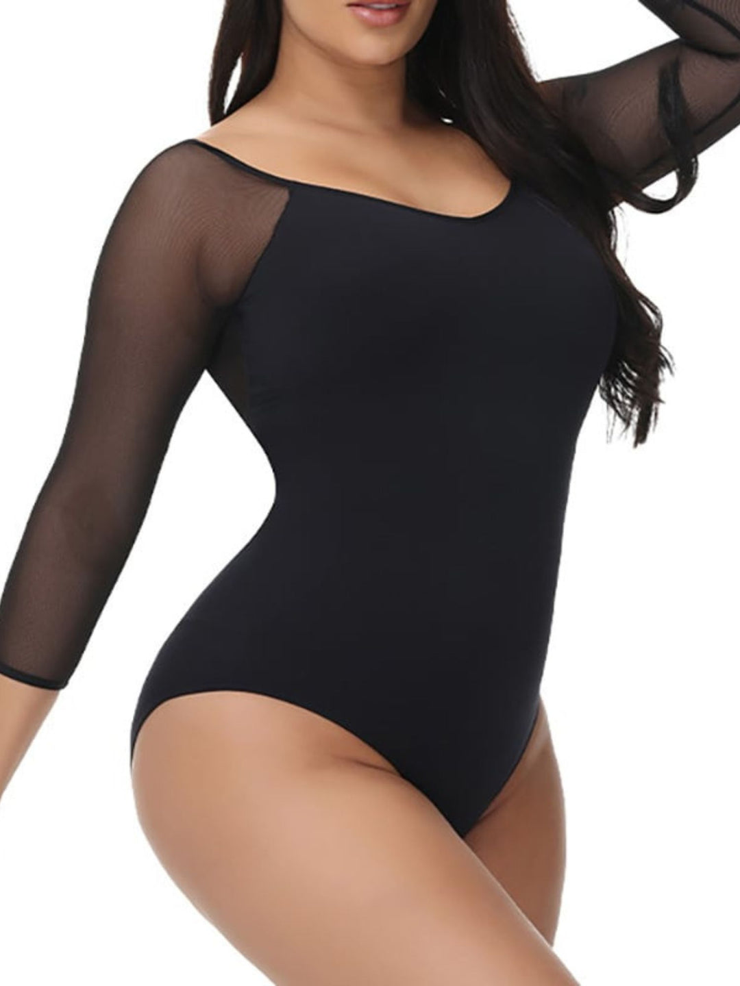 Women's Daily Sexy Round Neck Long Sleeve Corsets Shapewear