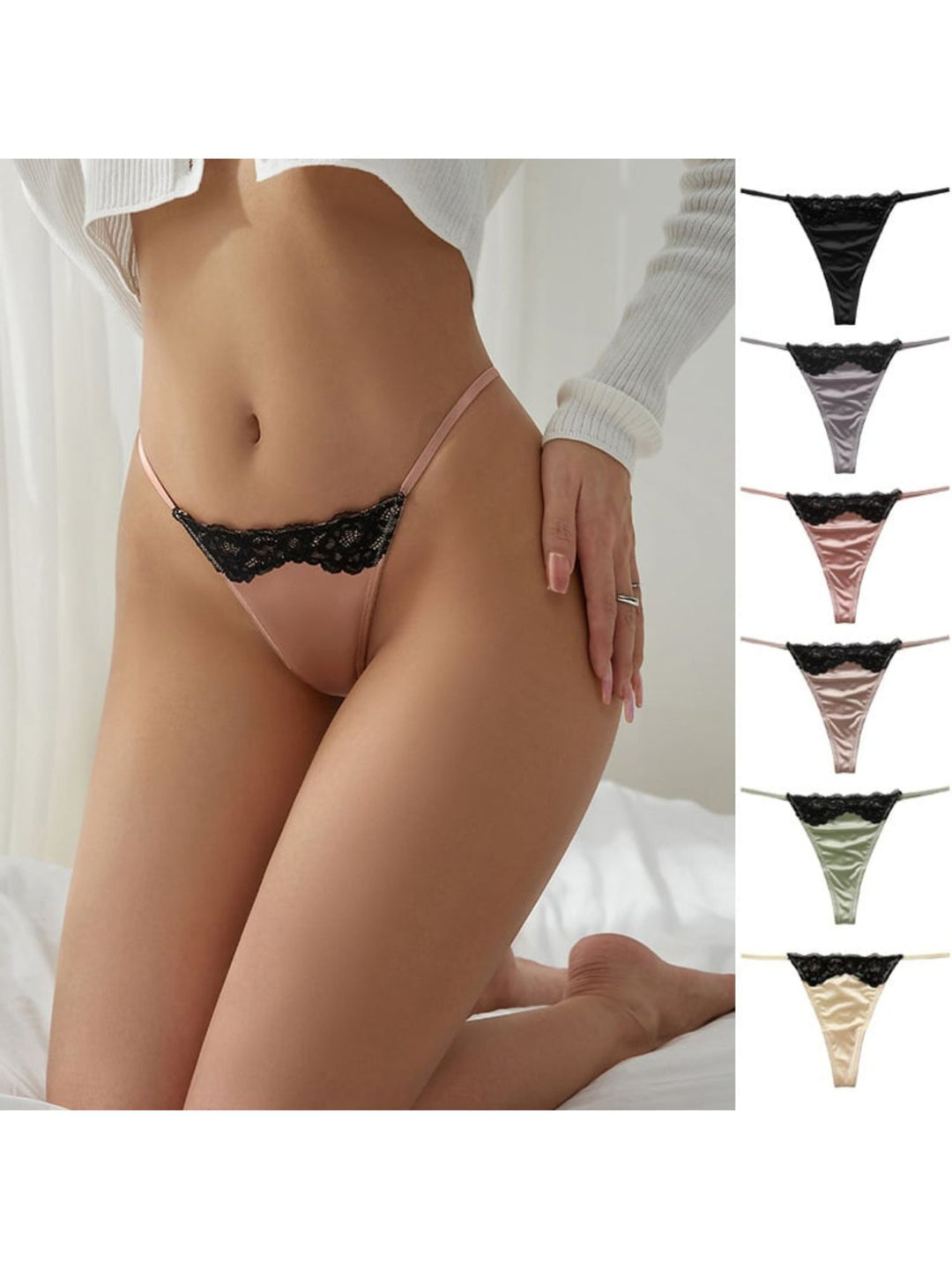 Sexy Charming Dreamy Lace Breathable Polyester Panty