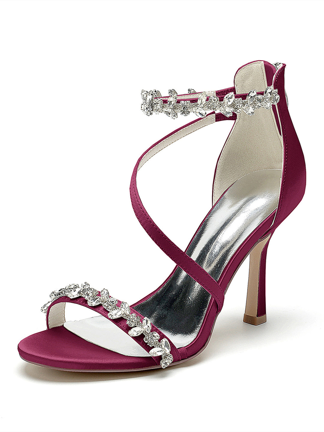 Women's Wedding Bling Bling Sparkling Stilettos High Heel  Pointed Toe Bridal Shoes