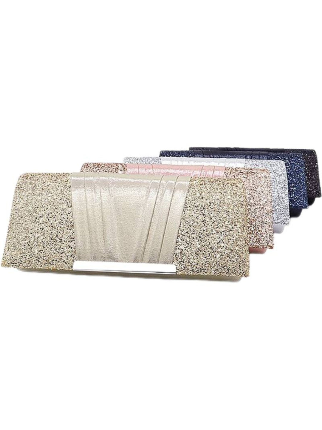 Gold Sparkling Elegant Evening Clutch Bag with Sequins