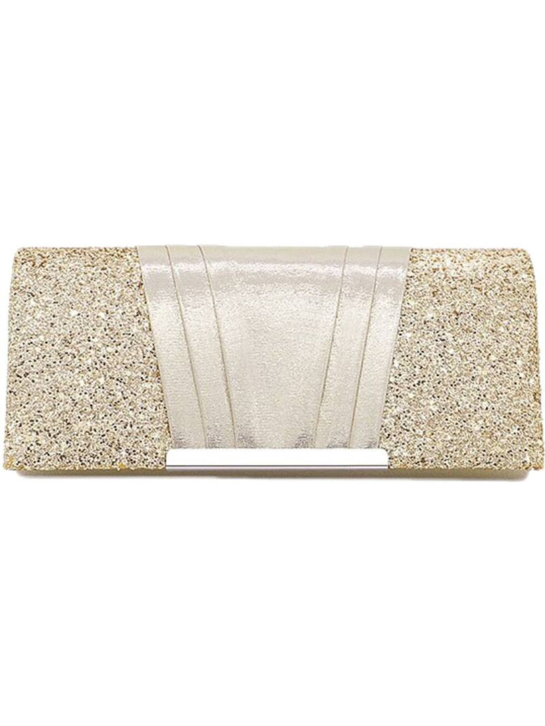 Gold Sparkling Elegant Evening Clutch Bag with Sequins