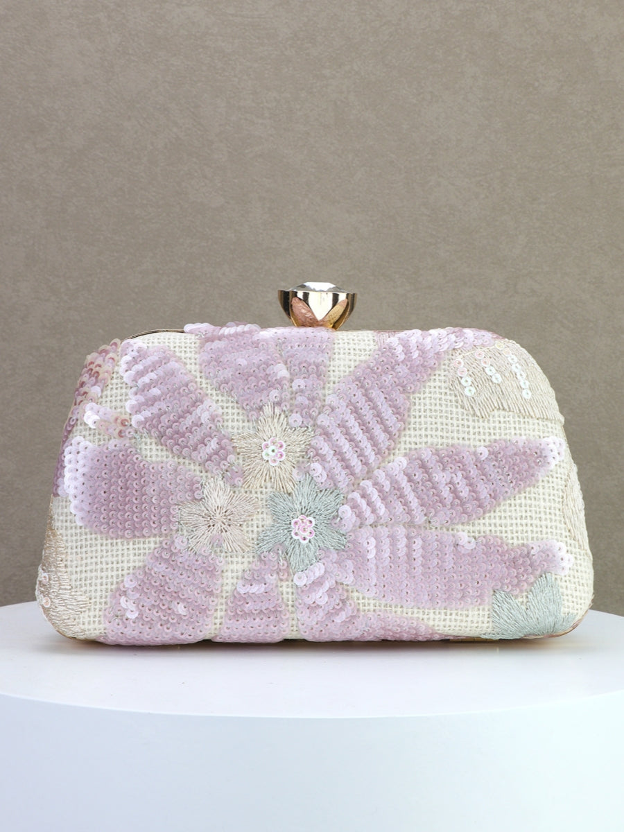Women's Clutches & Wedding Party Evening Cocktail Bags Sequins Floral