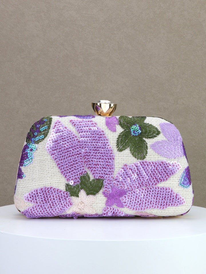 Women's Clutches & Wedding Party Evening Cocktail Bags Sequins Floral