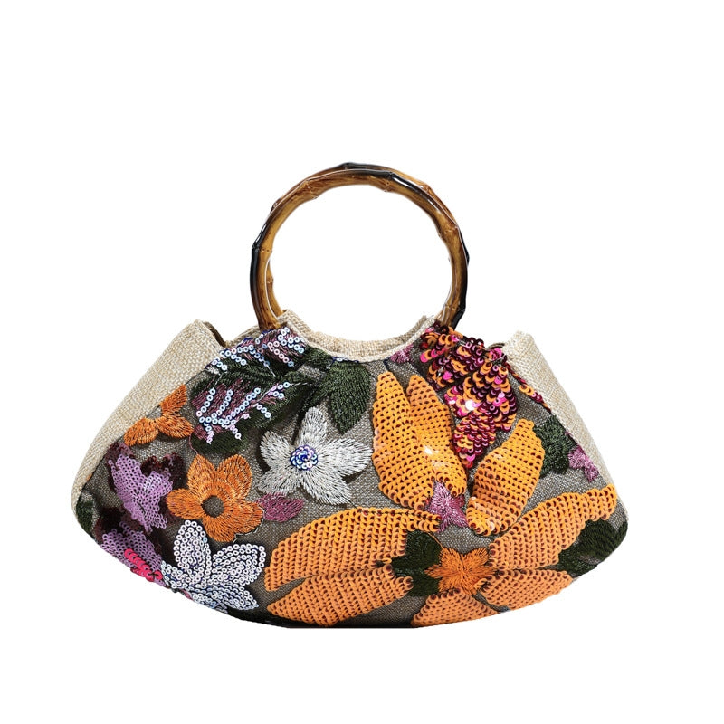 Women's  Floral Clutches & Wedding Party Evening Cocktail Bags Sequins