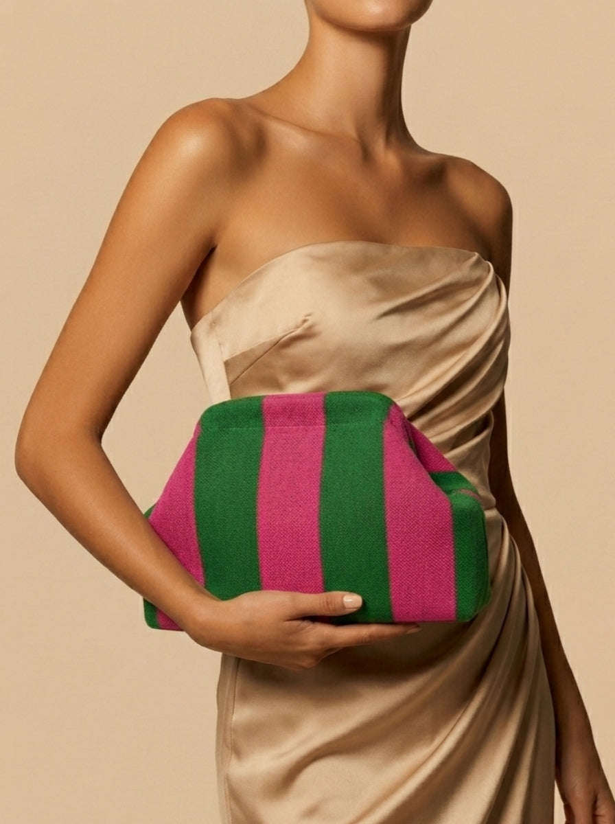 Women's Clutches & Wedding Party Evening Knitted Bags Stripes / Striped Pattern