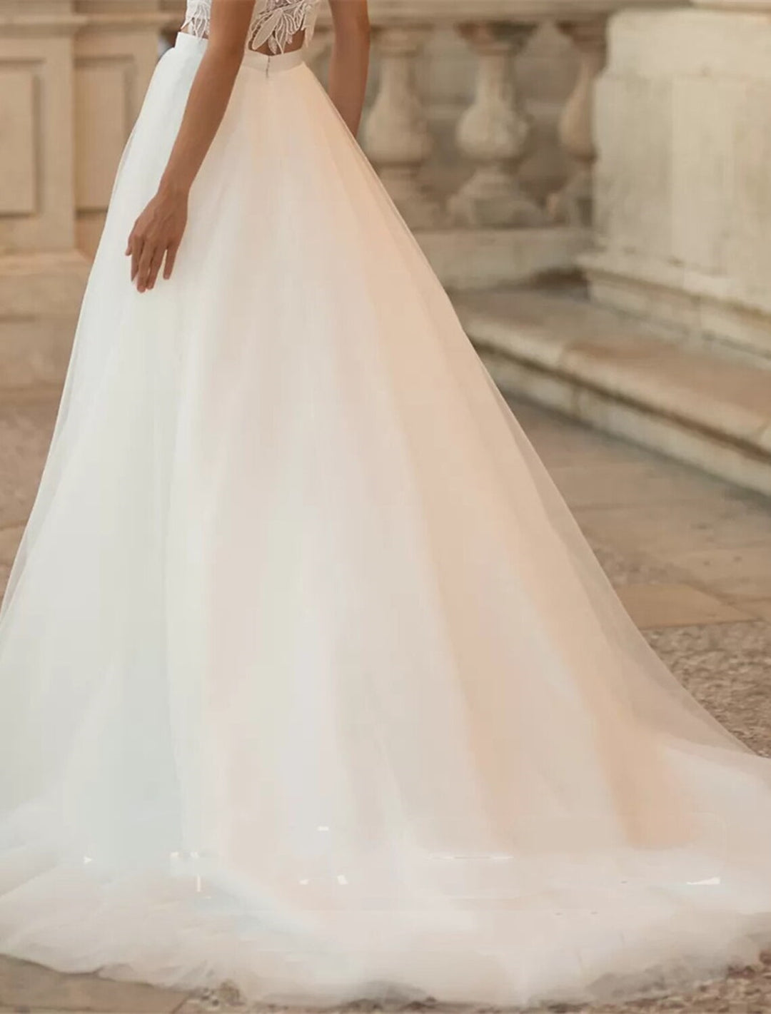 A-Line/Princess Wedding Dresses Separates Separates Sweep / Brush Trai - Mondressy A-Line/Princess Wedding Dresses Separates Separates Sweep / Brush Trai - Mondressy