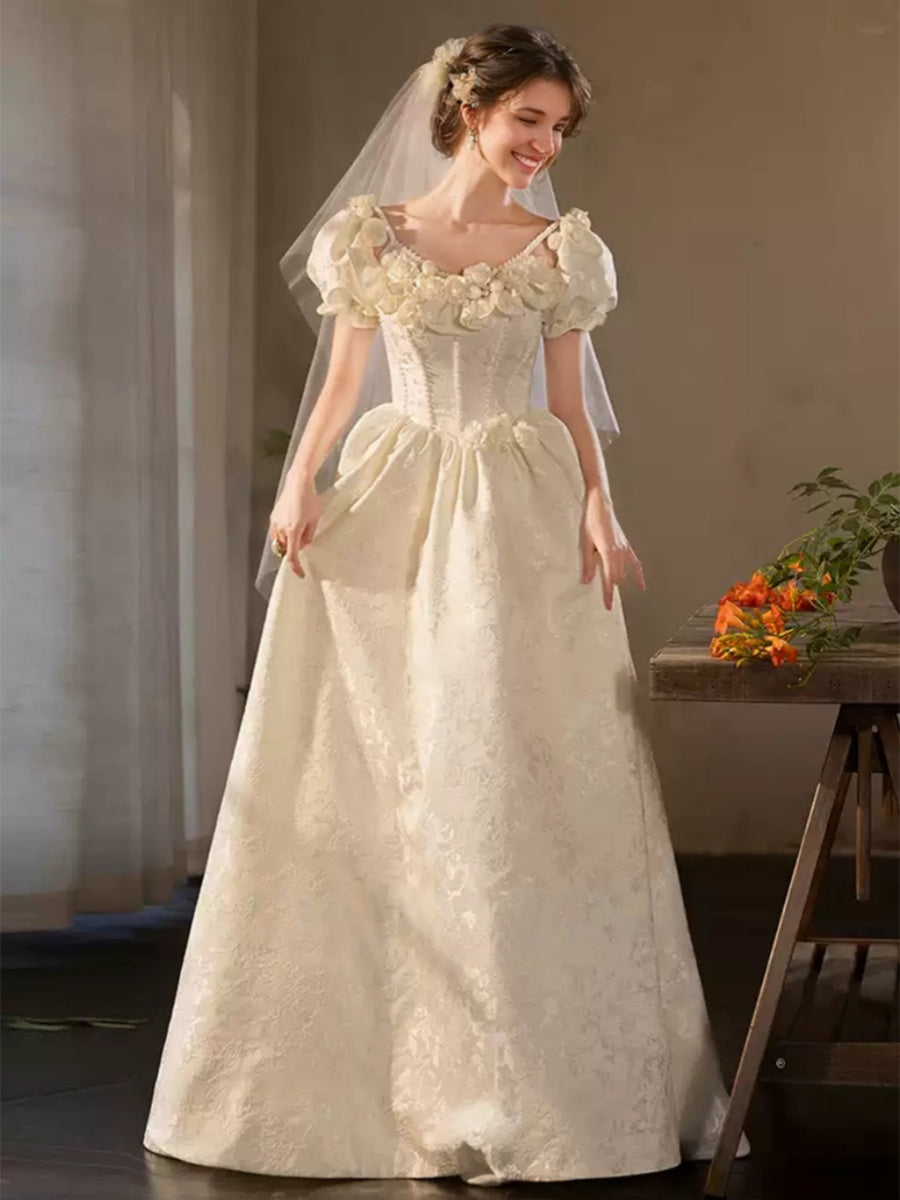 chinese dress ladies Amazon.com: Boho Wedding Dresses for Bride 2023 Plus Size Satin Sweetheart Bridal  Dress A Line Simple Wedding Gown Puff Sleeves Ivory US2 : Clothing, Shoes &  Jewelry main image 1