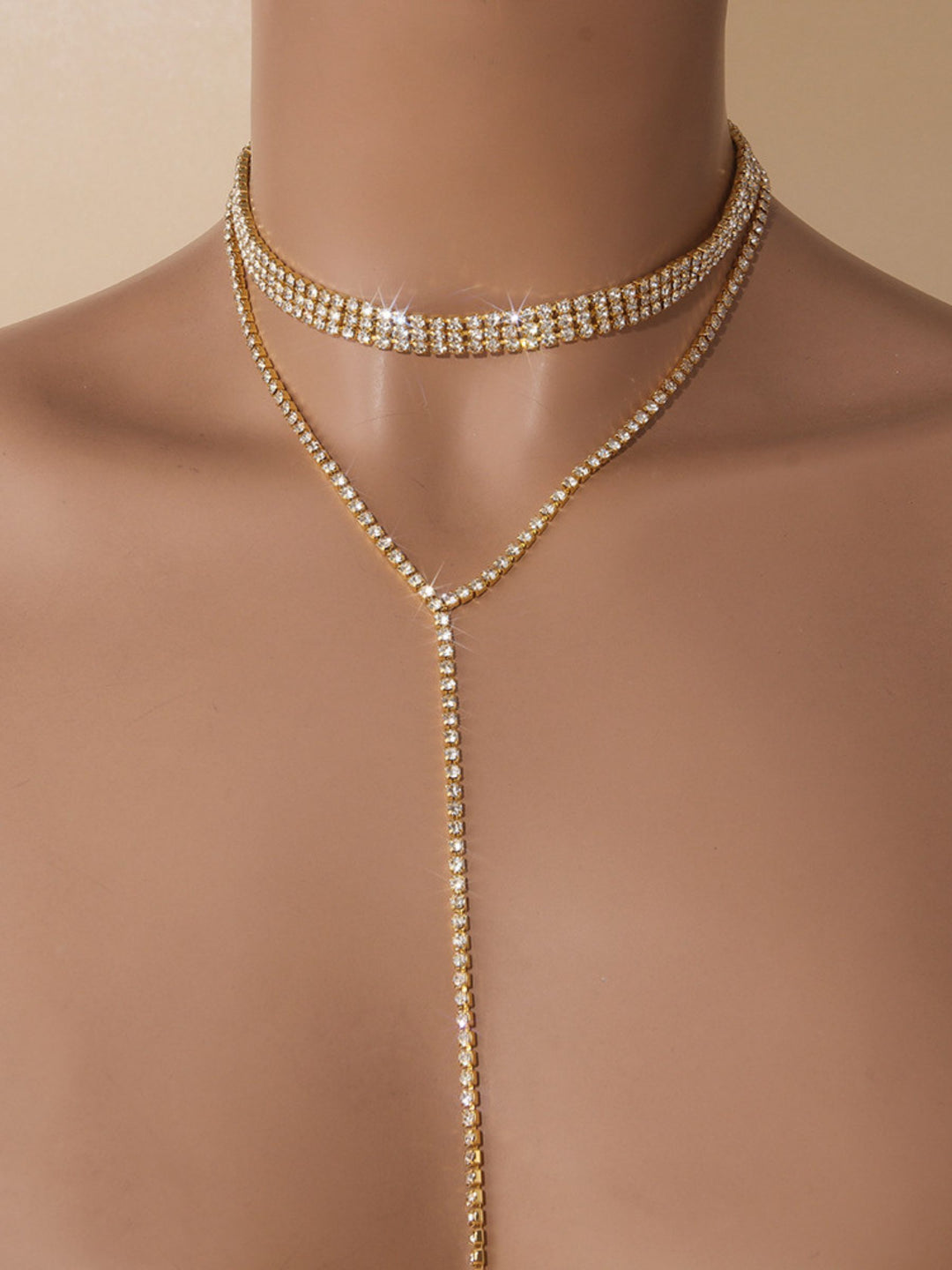 Classical Elegant Rhinestone Fine Choker Necklace