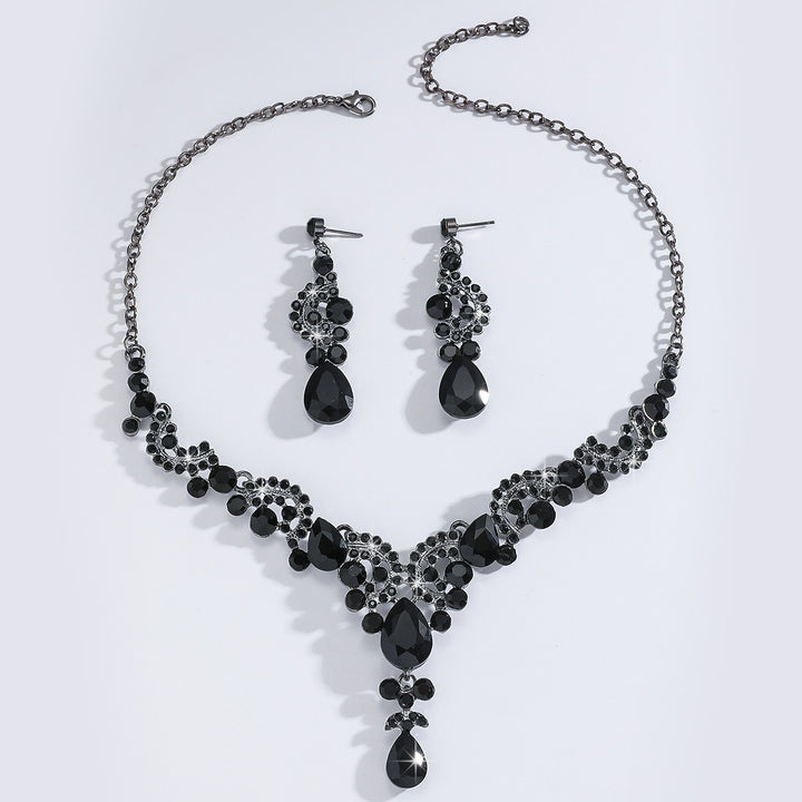 Retro 3 Piece Luxury Sexy Wedding Jewelry Set