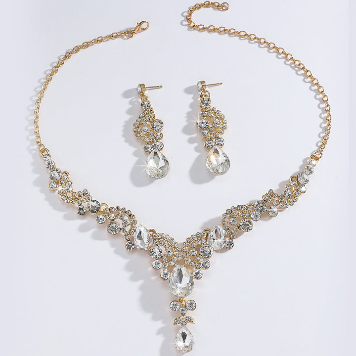 Retro 3 Piece Luxury Sexy Wedding Jewelry Set