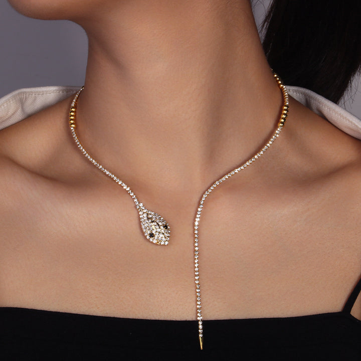 Stylish Minimalist Snake Collar Daily Collarbone Necklace