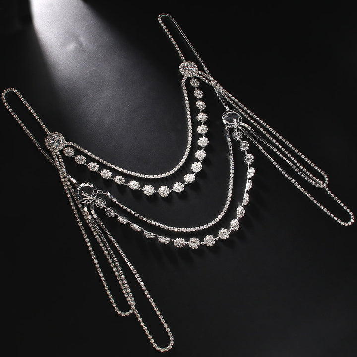 Novelty Fashion Rhinestone Simple Shoulder Chain Dress Accessories