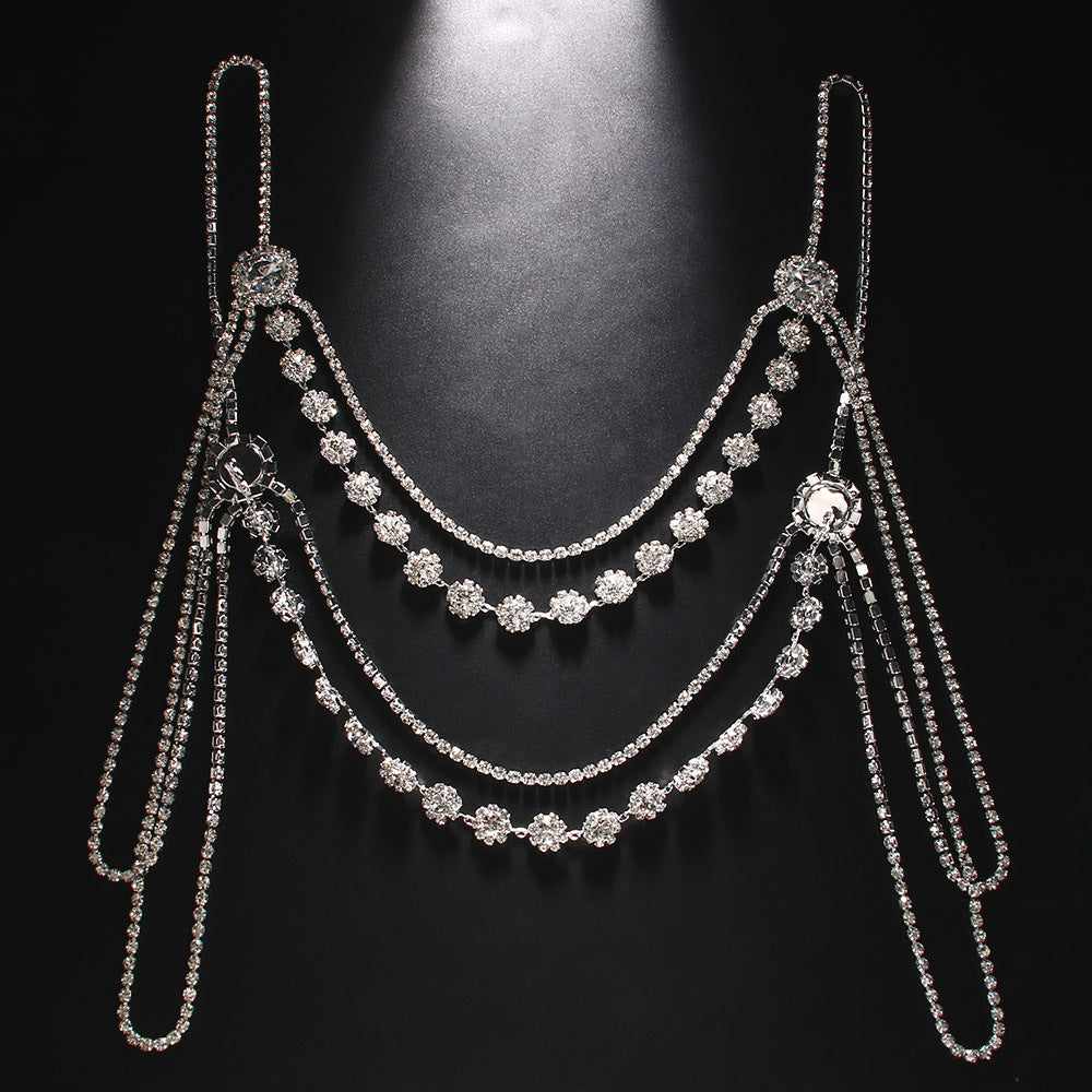 Novelty Fashion Rhinestone Simple Shoulder Chain Dress Accessories