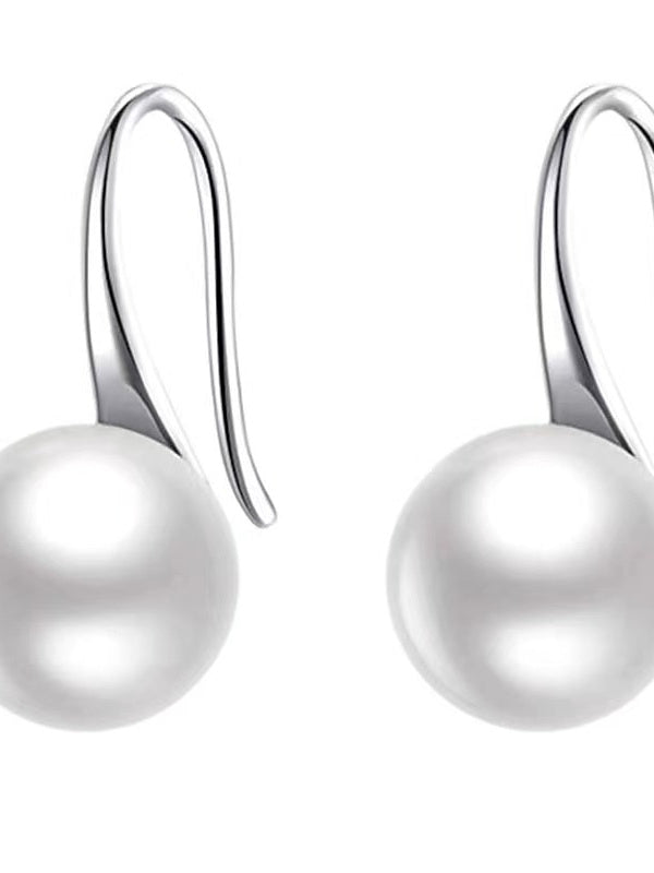 Imitation Pearl Earrings For Women's Wedding Work Daily Classic Precious Drop Earrings