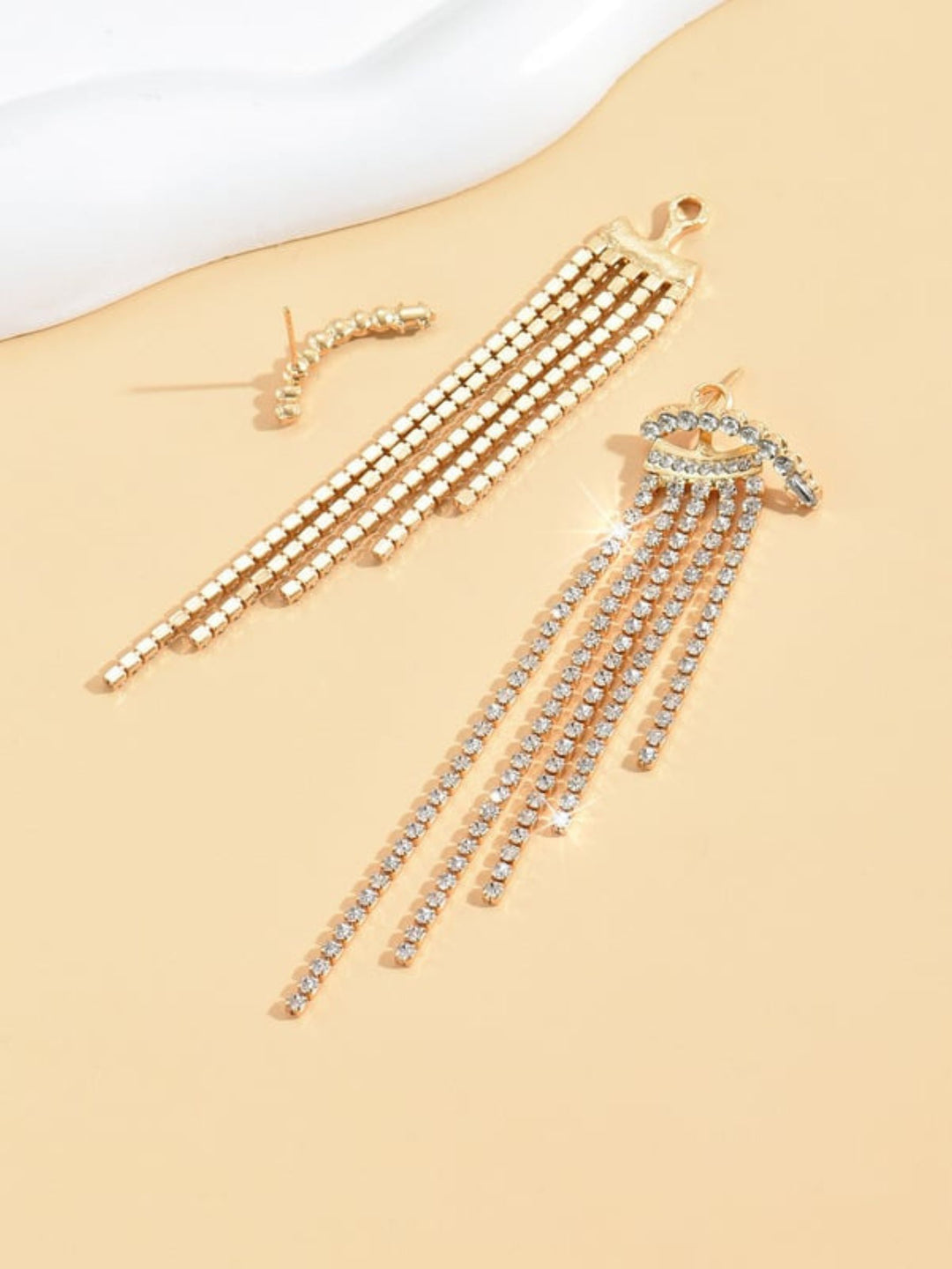 Elegant Luxury Exquisite Tassel Crystal Long Earrings