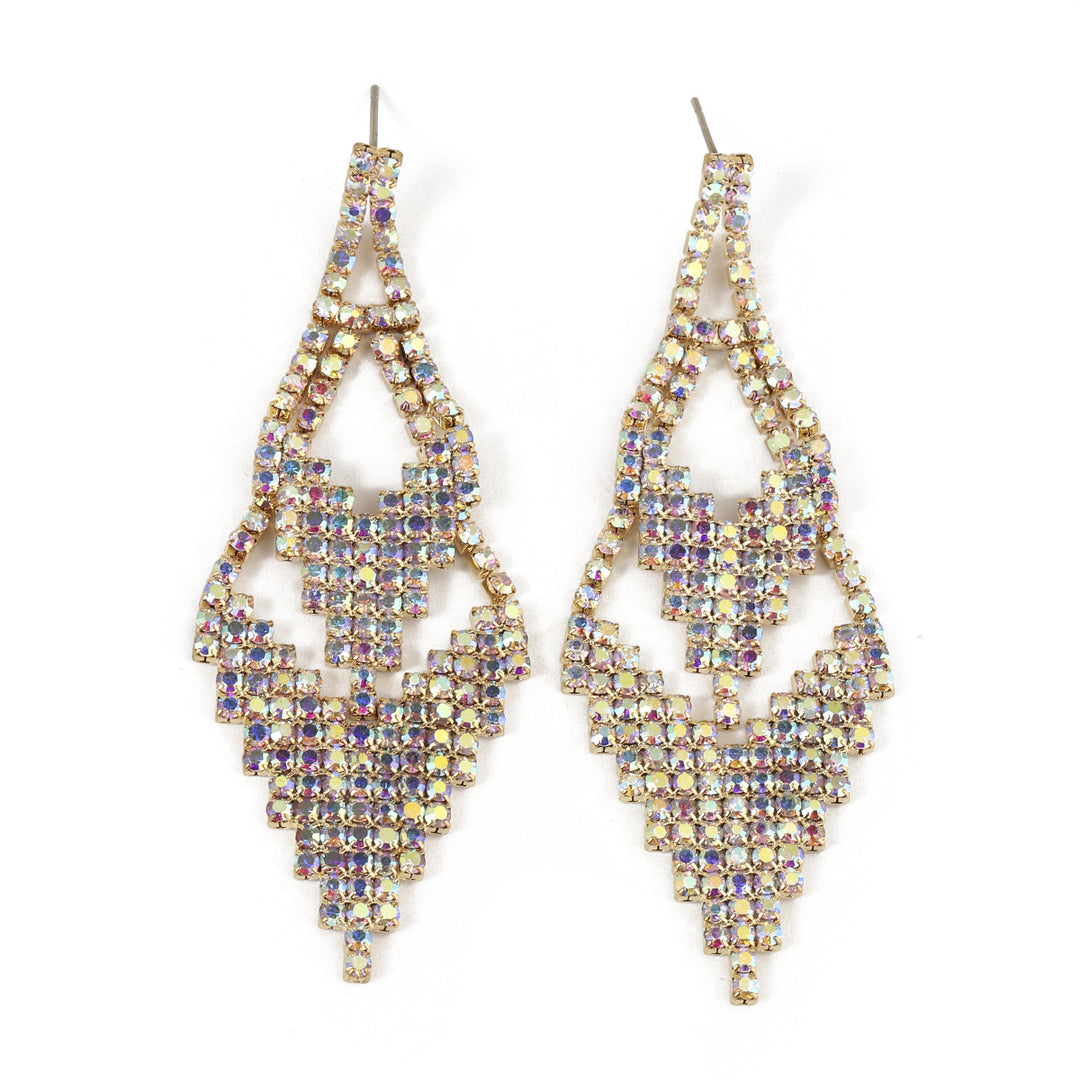 Stylish Rhinestone Luxury Drop Earrings