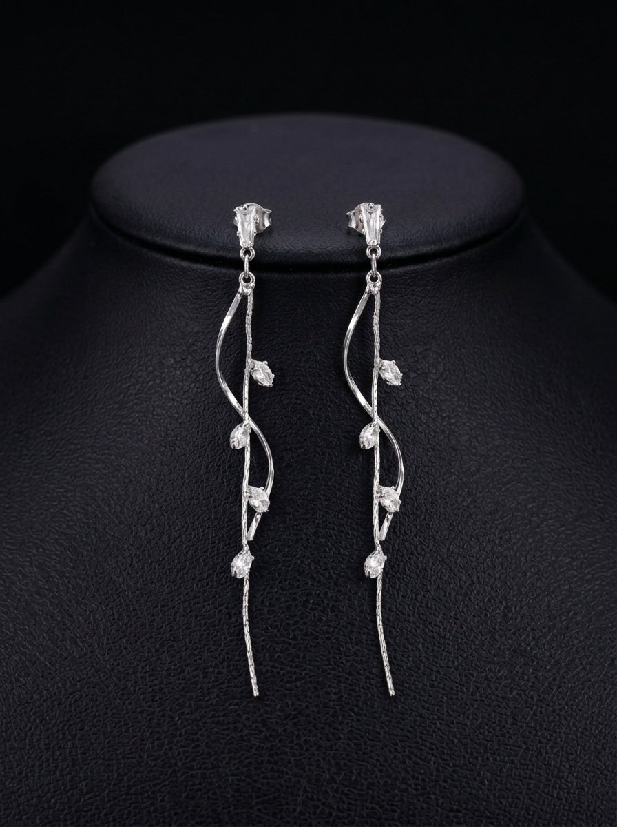 Marquise Rhinestone Dangle Earrings