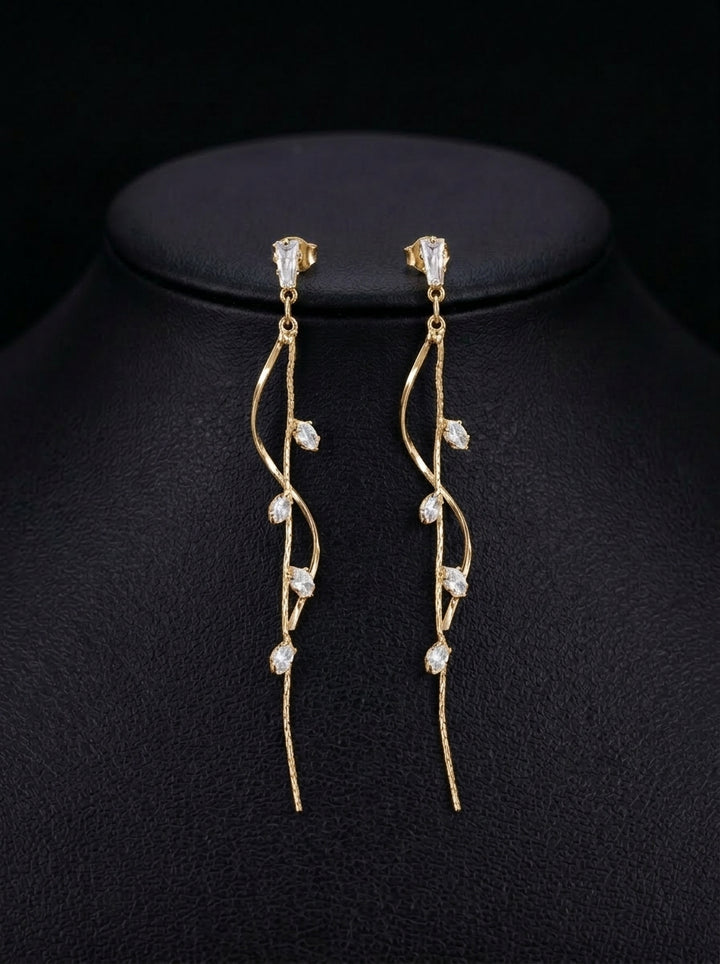 Marquise Rhinestone Dangle Earrings