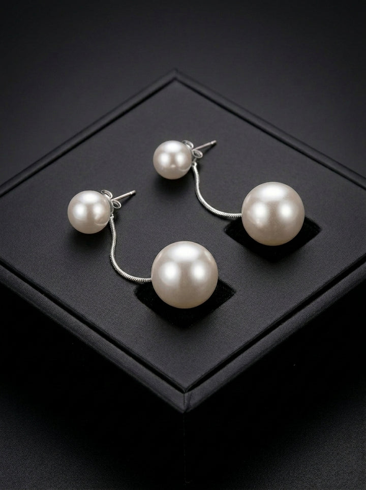 Dainty Pearl Dangle Earrings