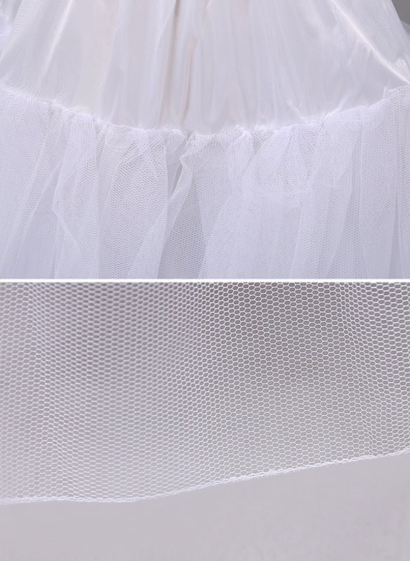 Women A-Line Slip Polyester Floor-Length 3 Tiers Petticoats