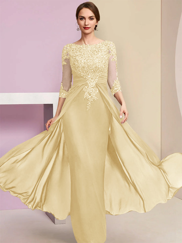 Sheath/Column Mother of the Bride Dresses with Sequins & Applique