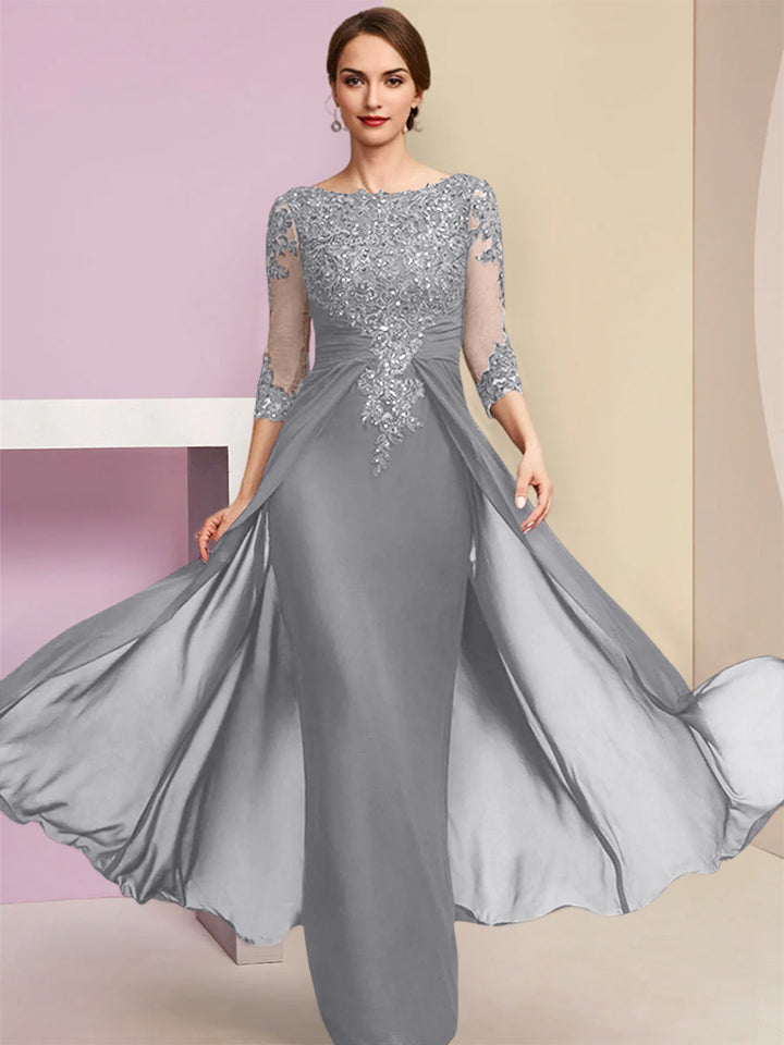 Sheath/Column Mother of the Bride Dresses with Sequins & Applique