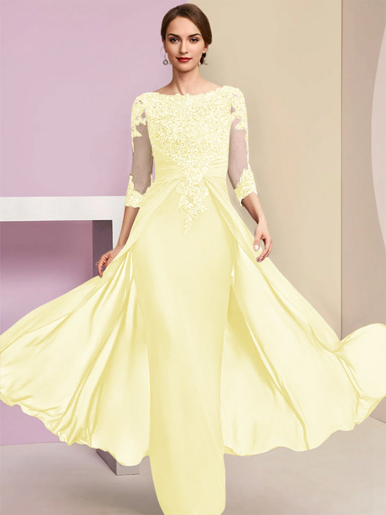 Sheath/Column Mother of the Bride Dresses with Sequins & Applique