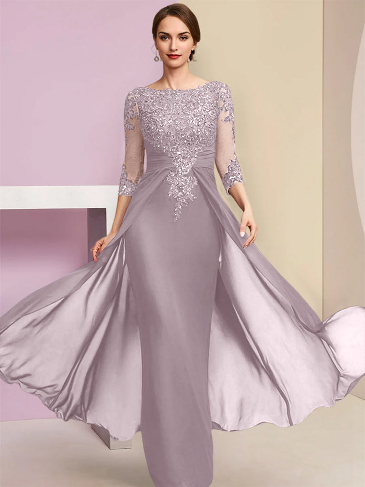 Sheath/Column Mother of the Bride Dresses with Sequins & Applique