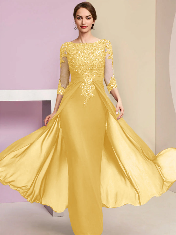 Sheath/Column Mother of the Bride Dresses with Sequins & Applique