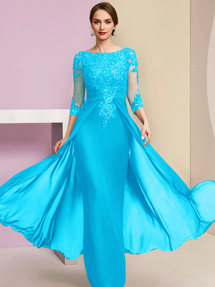 Sheath/Column Mother of the Bride Dresses with Sequins & Applique