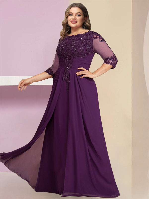 Sheath/Column Mother of the Bride Dresses with Sequins & Applique