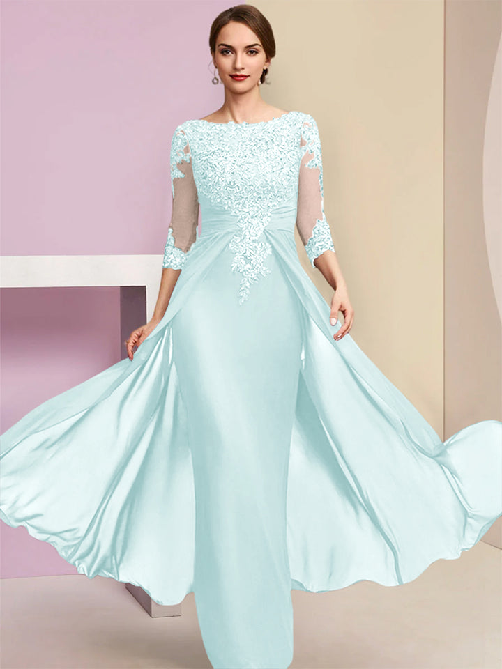 Sheath/Column Mother of the Bride Dresses with Sequins & Applique