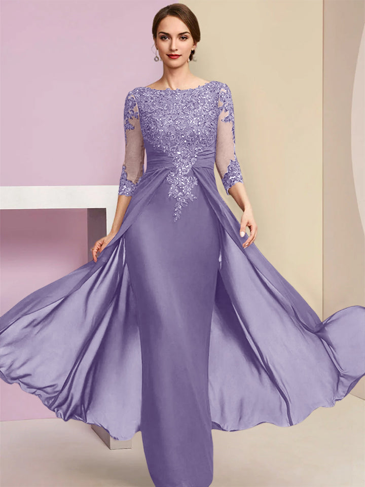 Sheath/Column Mother of the Bride Dresses with Sequins & Applique