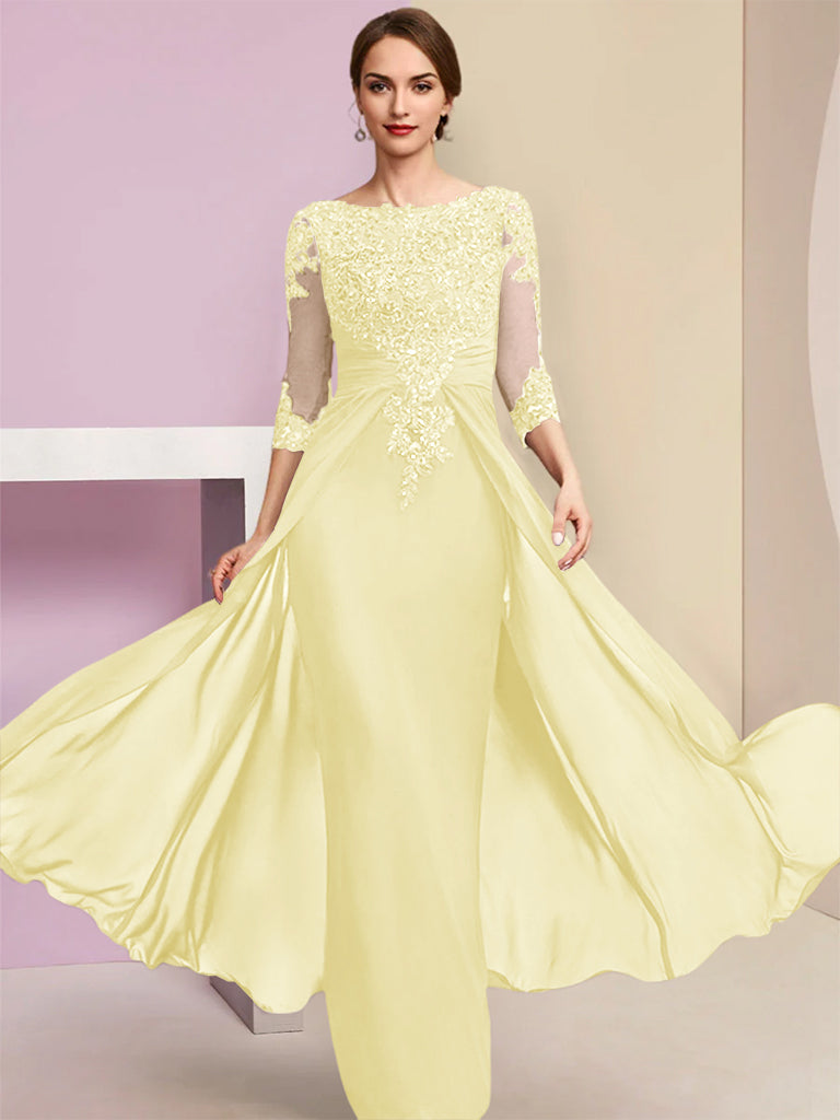 Sheath/Column Mother of the Bride Dresses with Sequins & Applique