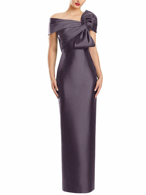 Sheath/Column One-Shoulder Floor-Length Mother of the Bride Dresses