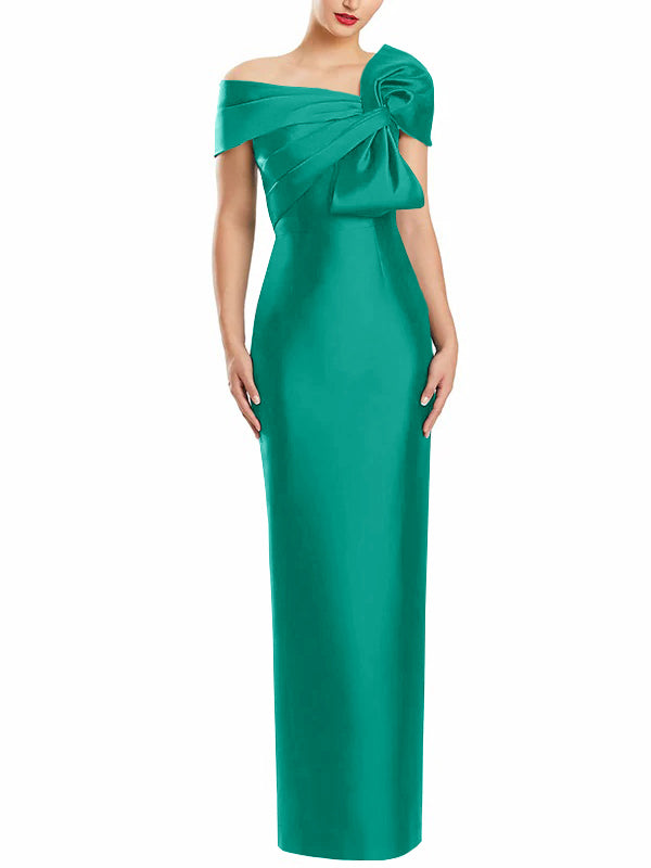 Sheath/Column One-Shoulder Floor-Length Mother of the Bride Dresses