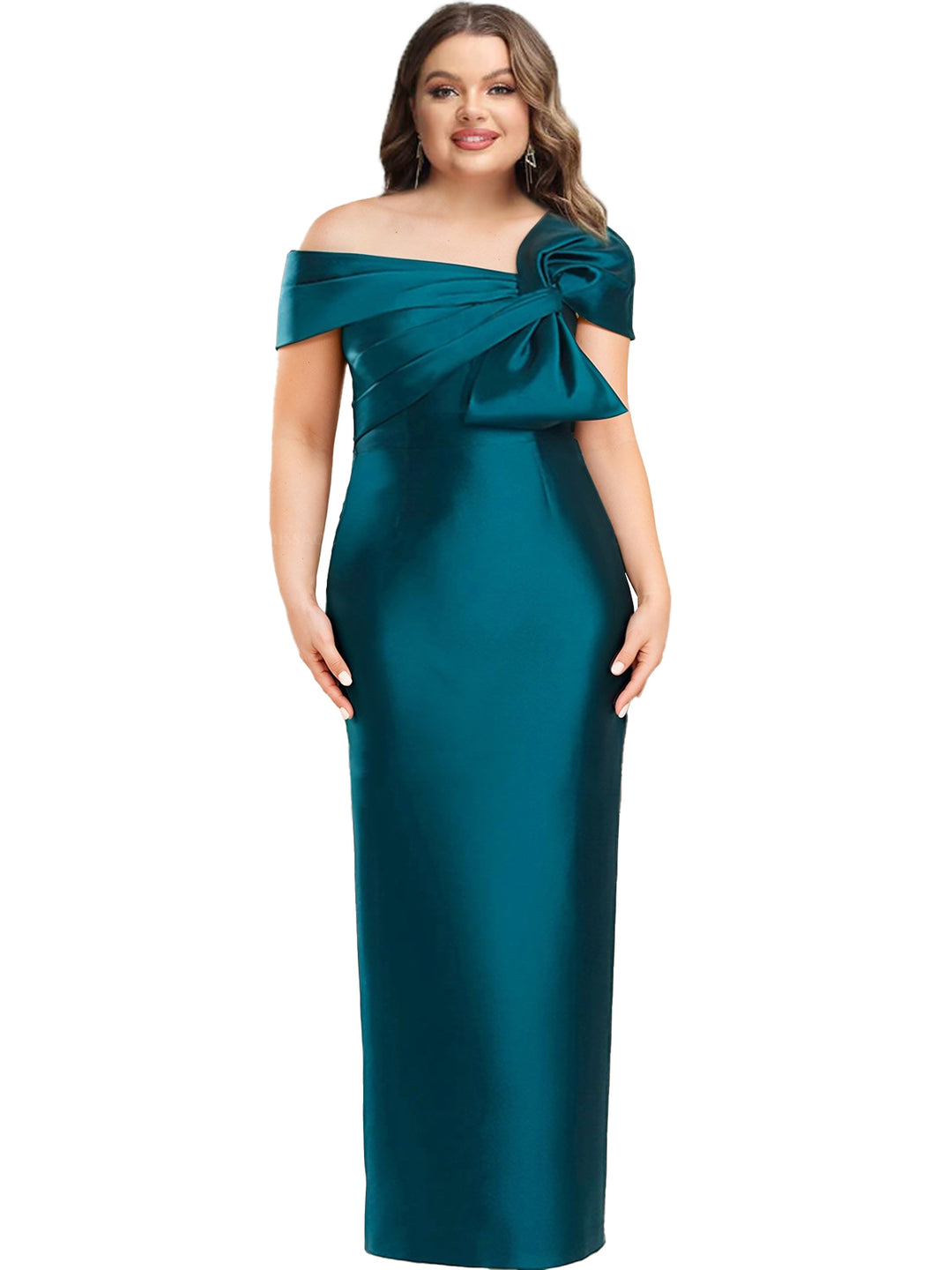 Sheath/Column One-Shoulder Floor-Length Mother of the Bride Dresses