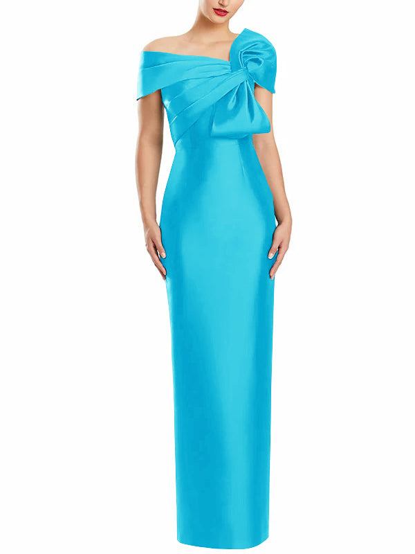 Sheath/Column One-Shoulder Floor-Length Mother of the Bride Dresses