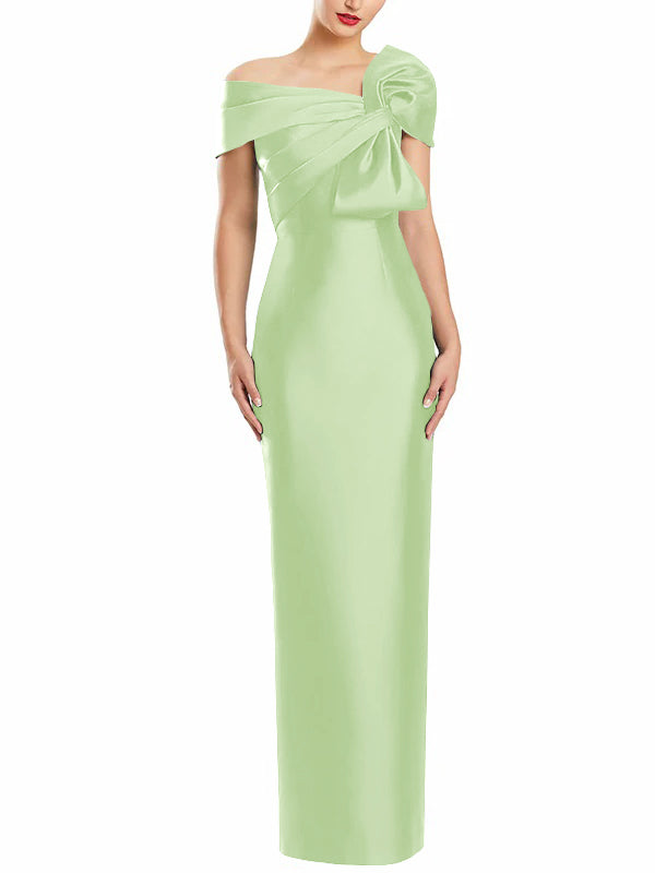 Sheath/Column One-Shoulder Floor-Length Mother of the Bride Dresses