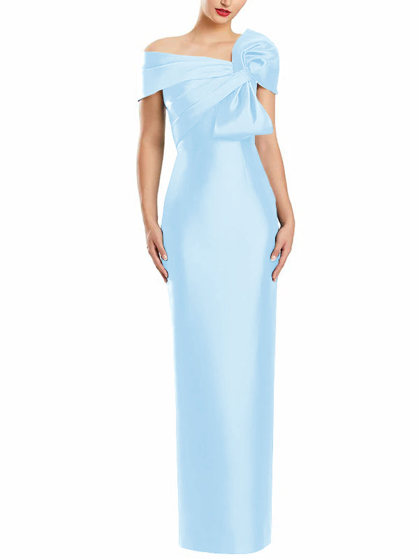 Sheath/Column One-Shoulder Floor-Length Mother of the Bride Dresses