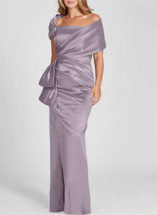 Sheath/Column Off-the-Shoulder Floor-Length Mother of the Bride