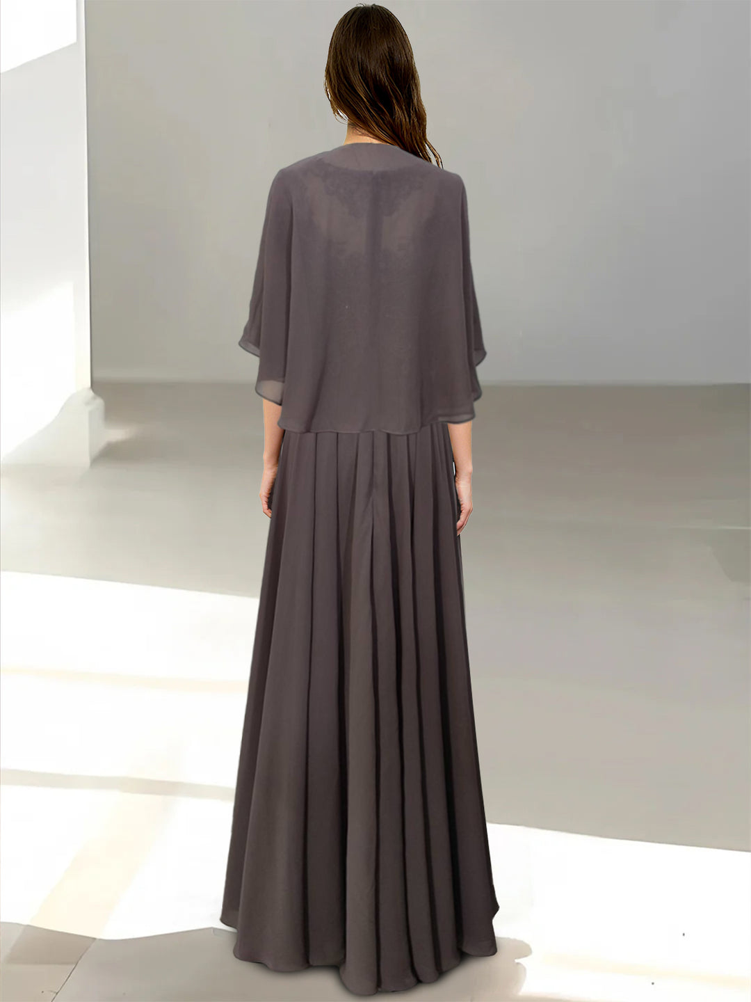 A-Line/Princess Scoop Floor-Length Mother of the Bride Dresses