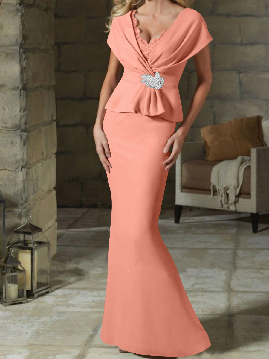 pink and orange mother of the bride dress Orange Mother of the Bride Dresses