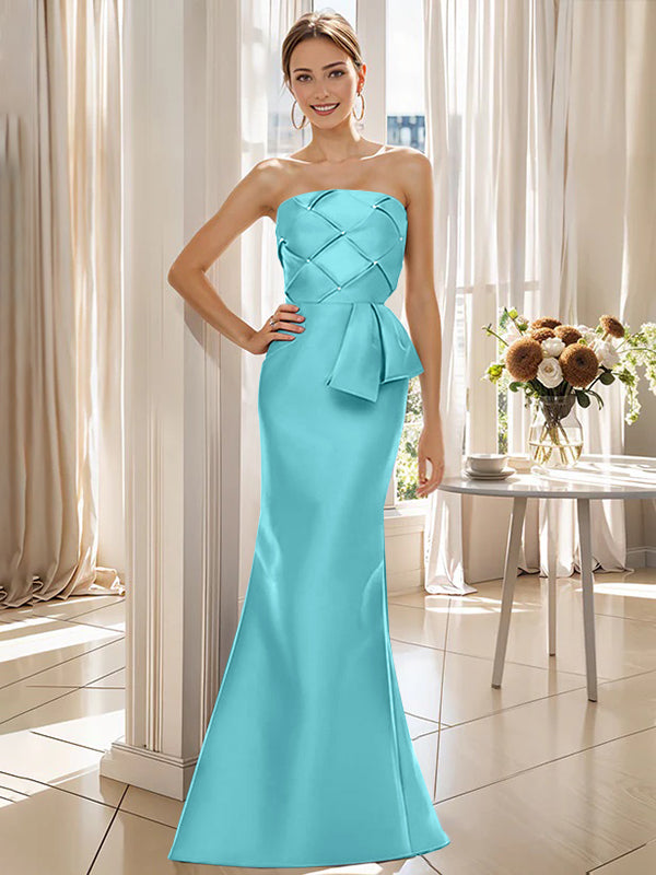 Trumpet/Mermaid Strapless Floor-Length Mother of the Bride Dresses