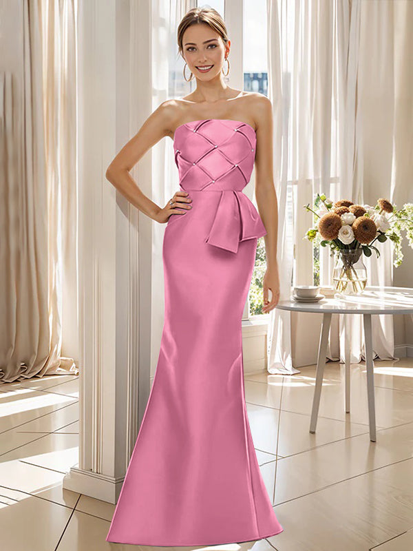 Trumpet/Mermaid Strapless Floor-Length Mother of the Bride Dresses